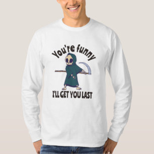 Funny Grim Sensenmann Skeleton Halloween-Kostüm T-Shirt