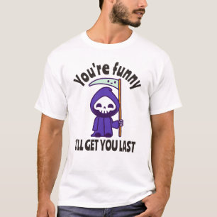 Funny Grim Sensenmann Skeleton Halloween-Kostüm T-Shirt