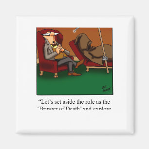 Funny Grim Sensenmann Tanz Cartoon Magnet