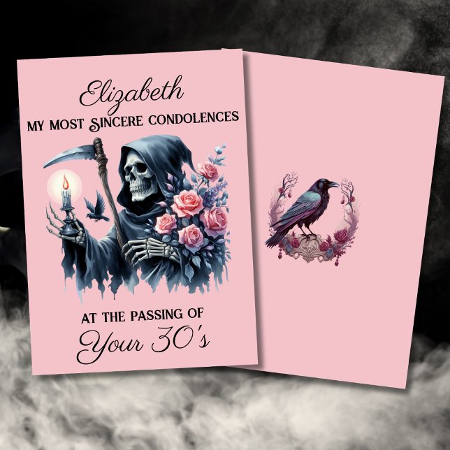 Funny Grim Sensenmann Tod meiner Jugend 40. Geburt Karte (Von Creator hochgeladen)