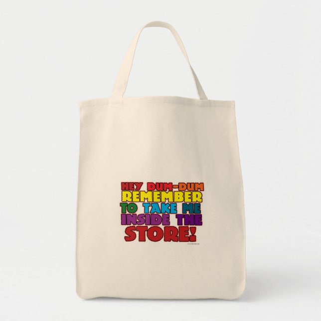 Funny Grocery Bag Erinnerung Tragetasche (Vorne)