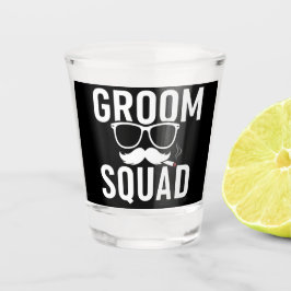 Funny Groom Squad Wedding Party Design Schnapsglas