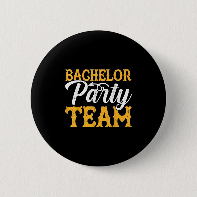 Funny Groom Wedding Bachelor Party _4 Button (Vorderseite)