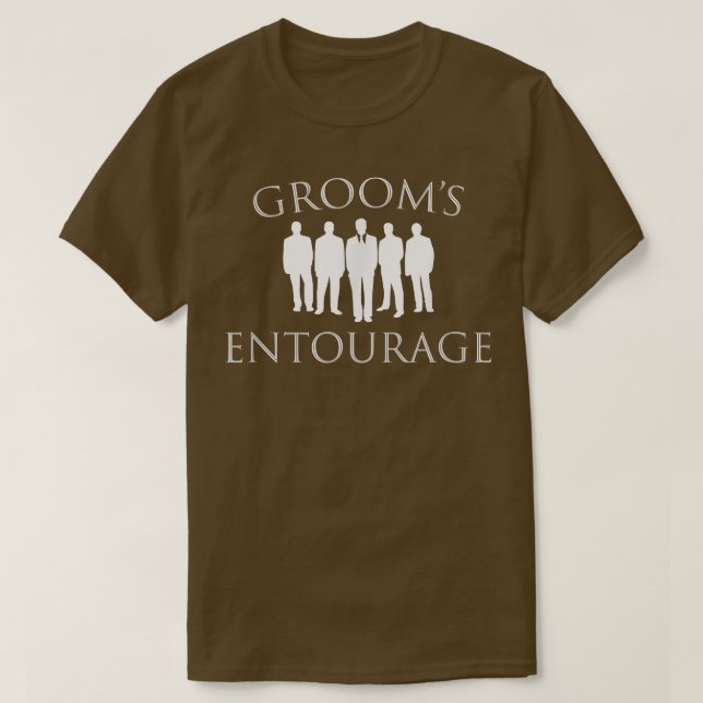 Funny GroomsmenGrooms Entourage Wedding Party T-Shirt (Design vorne)