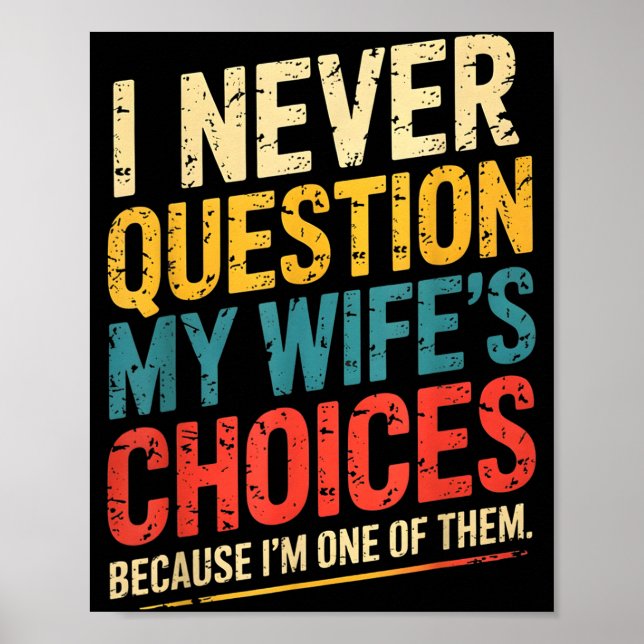 Funny Groovy Dad Joke Quote For Husband Fathers Da Poster (Vorne)
