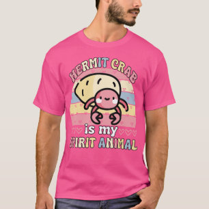 Funny Groovy Hermit Crab ist mein Geist Tier T-Shirt