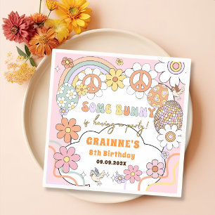 Funny Groovy Ostergeburt Party Serviette