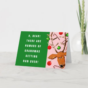 Funny Großmutter Weihnachtskarte Feiertagskarte