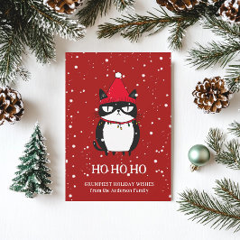 Funny Grouchy Cat Catmas Spaß Weihnachten