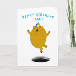 Funny Groundhog Day Birthday Card Karte