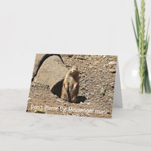Funny Groundhog Day Card Karte