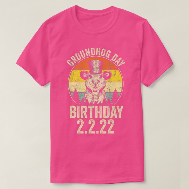 Funny Groundhog Day Geburtstag 2 T-Shirt (Design vorne)