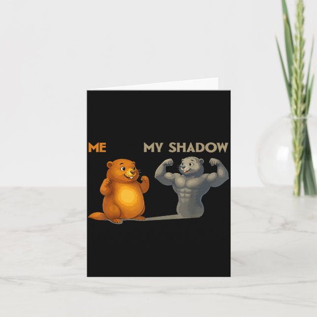 Funny Groundhog Day  Karte (Vorderseite)