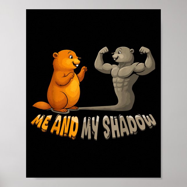 Funny Groundhog Day  Poster (Vorne)