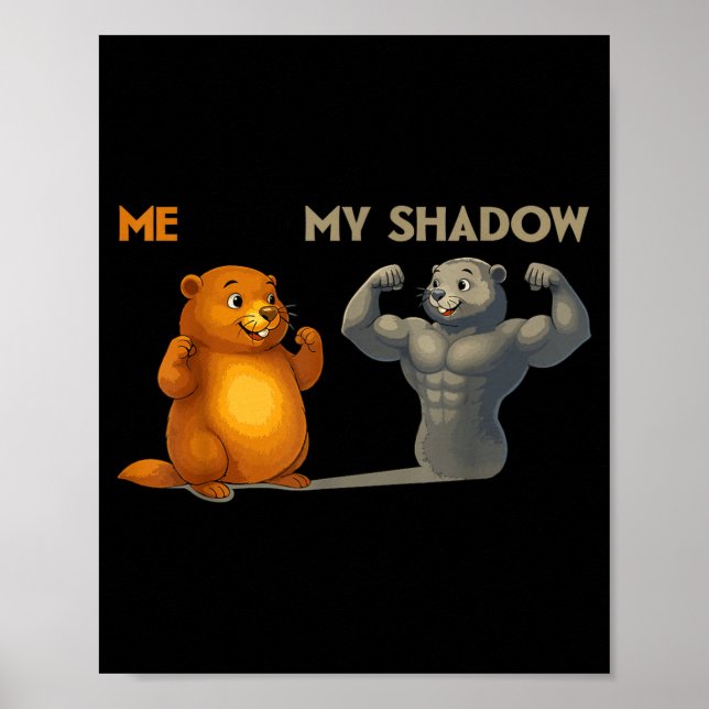 Funny Groundhog Day  Poster (Vorne)