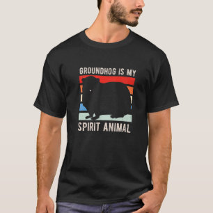 Funny Groundhog ist meine Spirit Animal Meteorolog T-Shirt