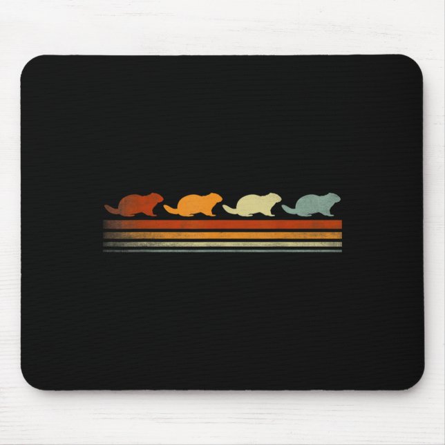 Funny Groundhog Retro Groundhog Funny Groundhog Lo Mousepad (Vorne)