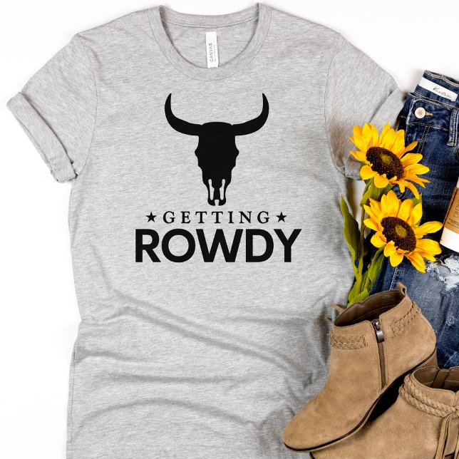 Funny Group Bachelorette Western Erwing Rowdy T-Shirt (Von Creator hochgeladen)
