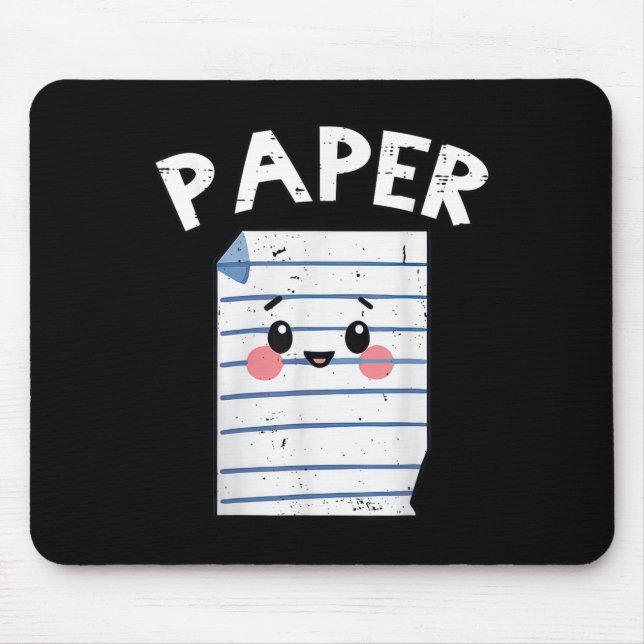 Funny Group Halloween Outfit - Rock Paper Scissy Mousepad (Vorne)