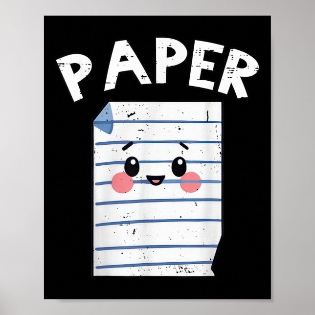 Funny Group Halloween Outfit - Rock Paper Scissy Poster (Vorne)