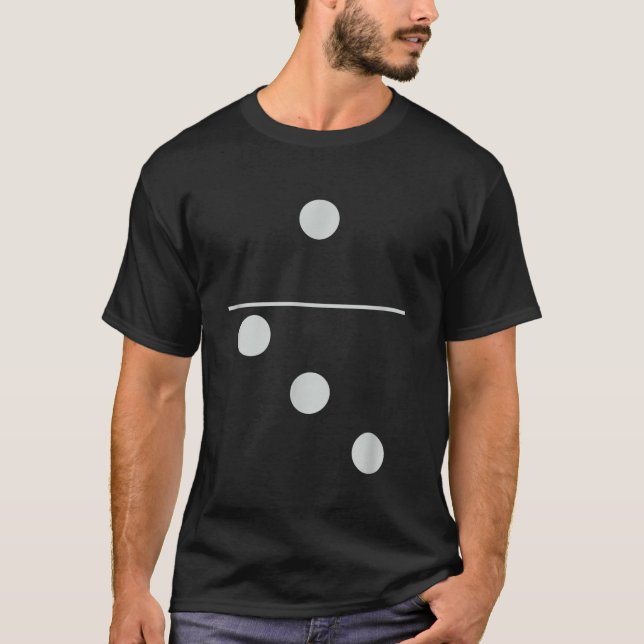 Funny Group Matching Halloween Kostüm Domino Domi T-Shirt (Vorderseite)