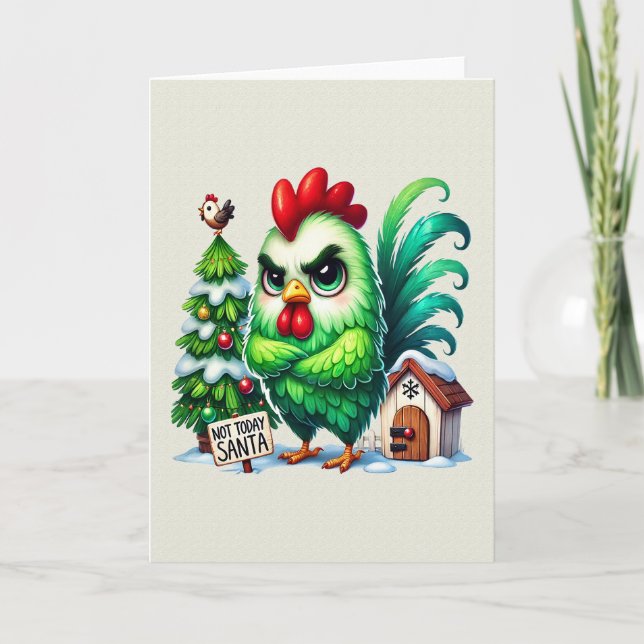 Funny grumpig Weihnachtsgebäck Karte (Vorderseite)