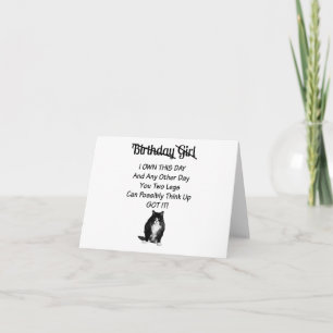 Funny Grumpy Cat Birthday Girl Card Karte