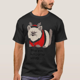 Funny Grumpy Cat Christmas Funny Holiday  T-Shirt
