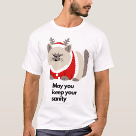 Funny Grumpy Cat Christmas Funny Holiday  T-Shirt