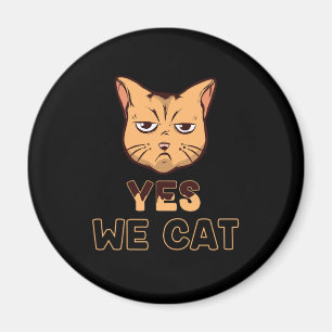Funny Grumpy Cat Face Feline Animals Kitten Eigent Magnet