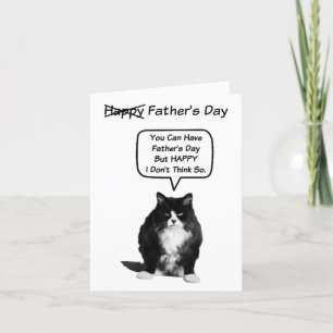 Funny Grumpy Cat Father's Day Card Karte