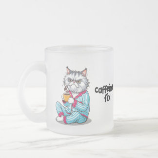 Funny Grumpy Cat Mattierte Tasse mit/ Ihr Name edi