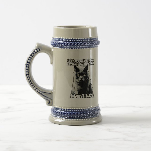 Funny grumpy cat meme für kitten personen & besitz bierglas (Links)