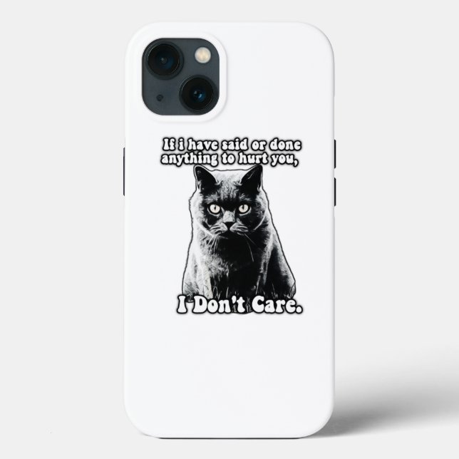 Funny grumpy cat meme für kitten personen & besitz Case-Mate iPhone hülle (Rückseite)