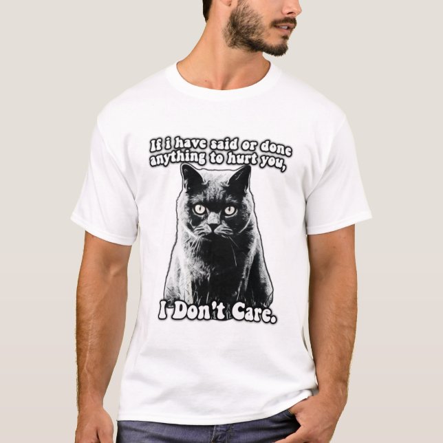 Funny grumpy cat meme für kitten personen & besitz T-Shirt (Vorderseite)