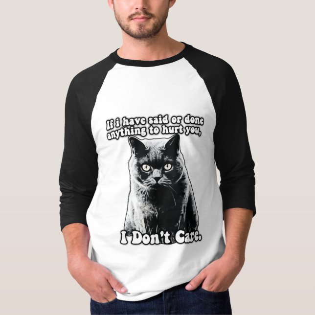 Funny grumpy cat meme für kitten personen & besitz T-Shirt (Vorderseite)