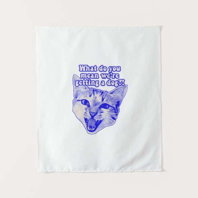 Funny grumpy cat meme für kitty und cat Liebhaber Wandteppich (Vorderseite)