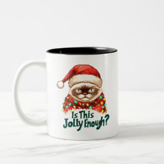Funny Grumpy Cat Weihnachtsgeschenk Tasse