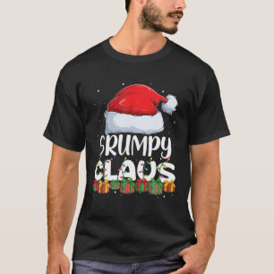 Funny Grumpy Santa Claus Christmas Pajamas Familie T-Shirt