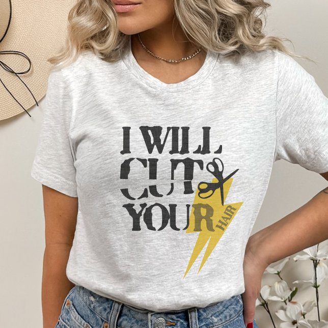 Funny Grunge Hair Stylist Friseur Phrase T-Shirt (Von Creator hochgeladen)