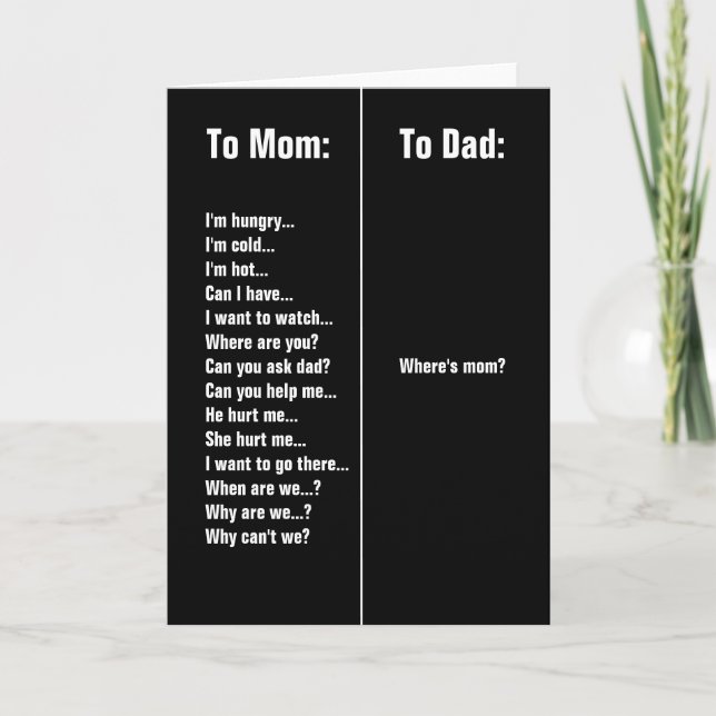 Funny Grußkarte | Jeder Fall Karte (Vorderseite)