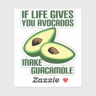 Funny Guacamole Avocado Joke Aufkleber