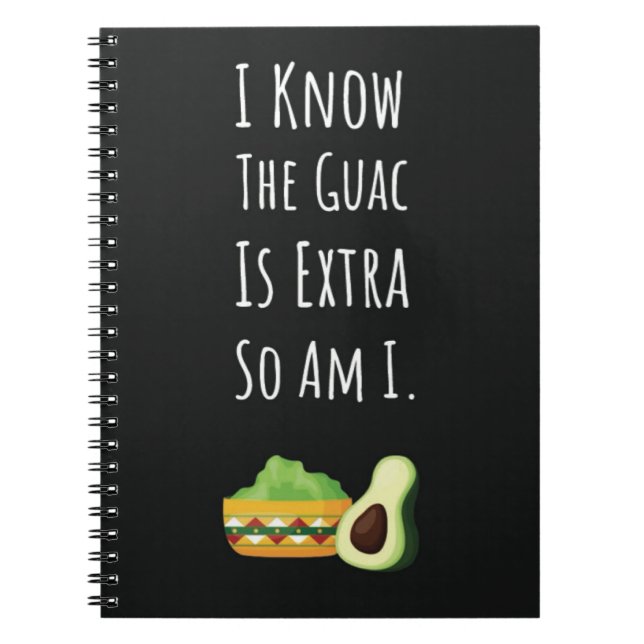 Funny Guacamole Gifts Mexican Food Avocado Lovers  Notizblock (Vorderseite)