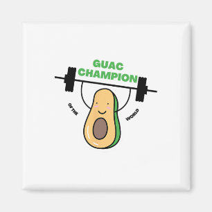 Funny Guacamole Shirt für Party Champions und Gril Magnet