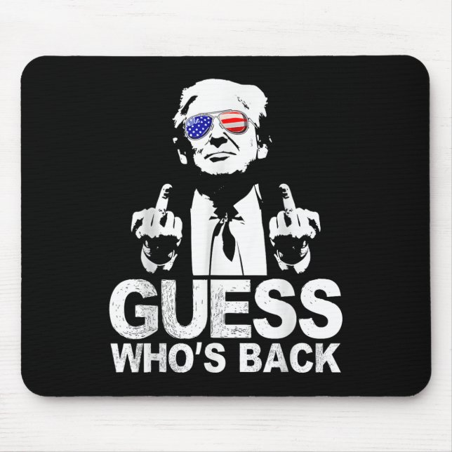Funny Guess Who Back Präsident Donald Trump Mousepad (Vorne)