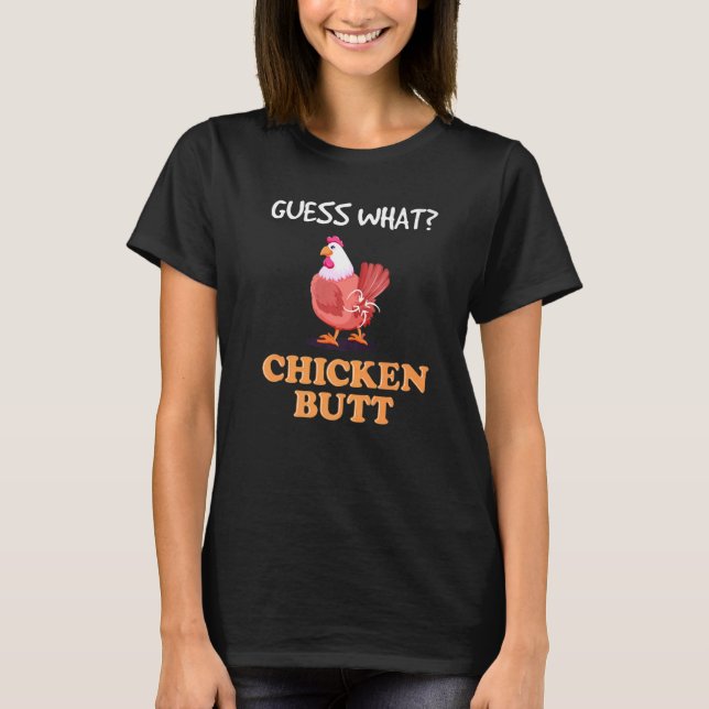 Funny Guess Wut Chicken Hintern! Premium T-Shirt (Vorderseite)