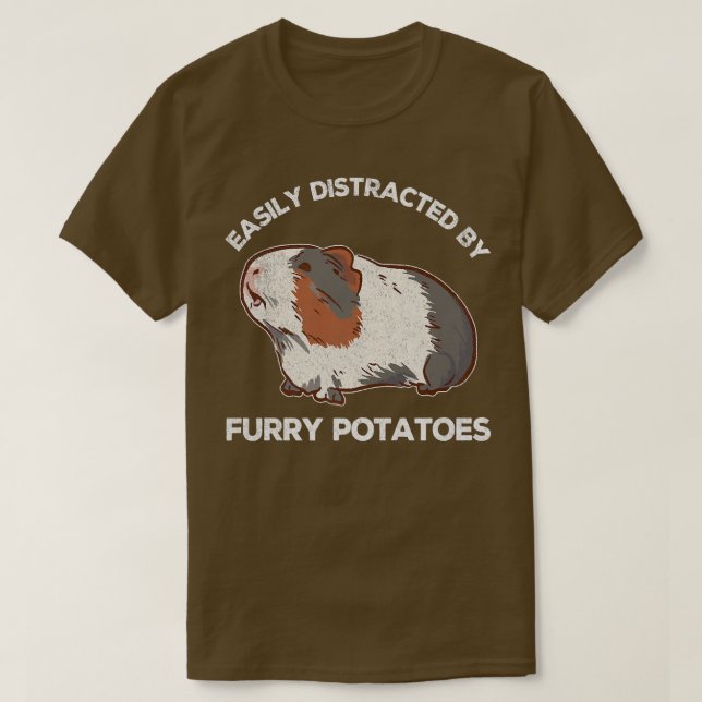 Funny Guinea Fans Lover Wheek Furry Potato Guinea T-Shirt (Design vorne)