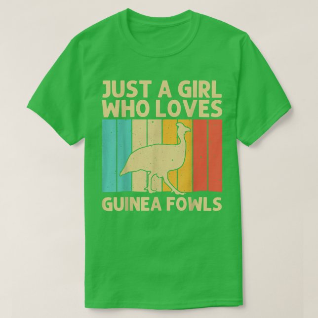 Funny Guinea Fowl for Girls Kid Bird Lover Chicken T-Shirt (Design vorne)
