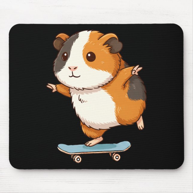 Funny Guinea G Skater Skateboard Ballerina Zoo Boy Mousepad (Vorne)