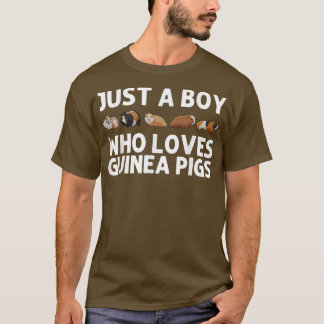 Funny Guinea Pig Art für Jungen Kinder Rodent Tier T-Shirt
